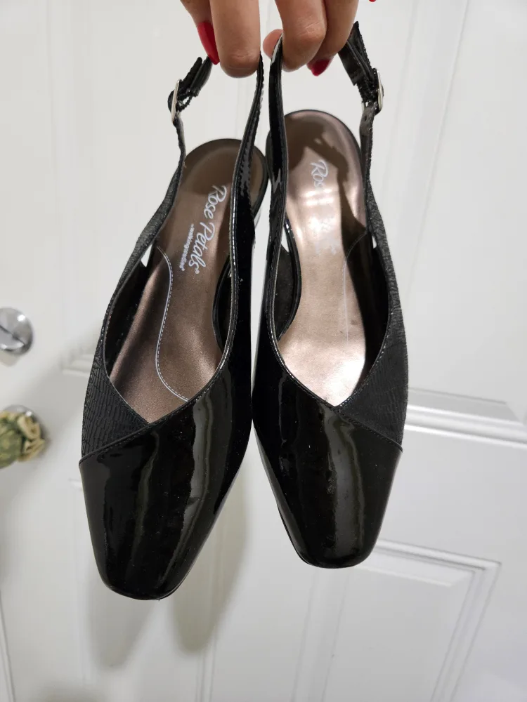 Rose Petals Slingback Heels - Size 7.5 thumbnail