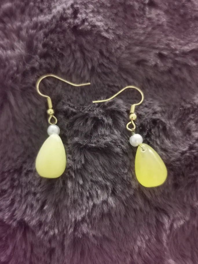 Yellow Drop Earrings thumbnail