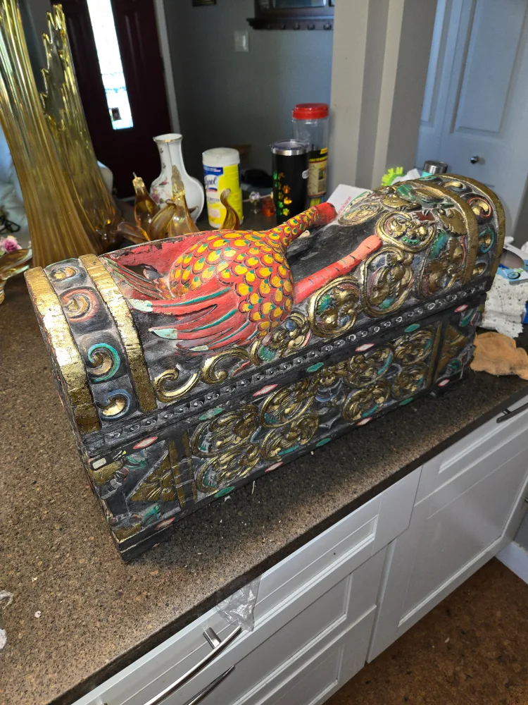 Ornate Wooden Storage Box thumbnail