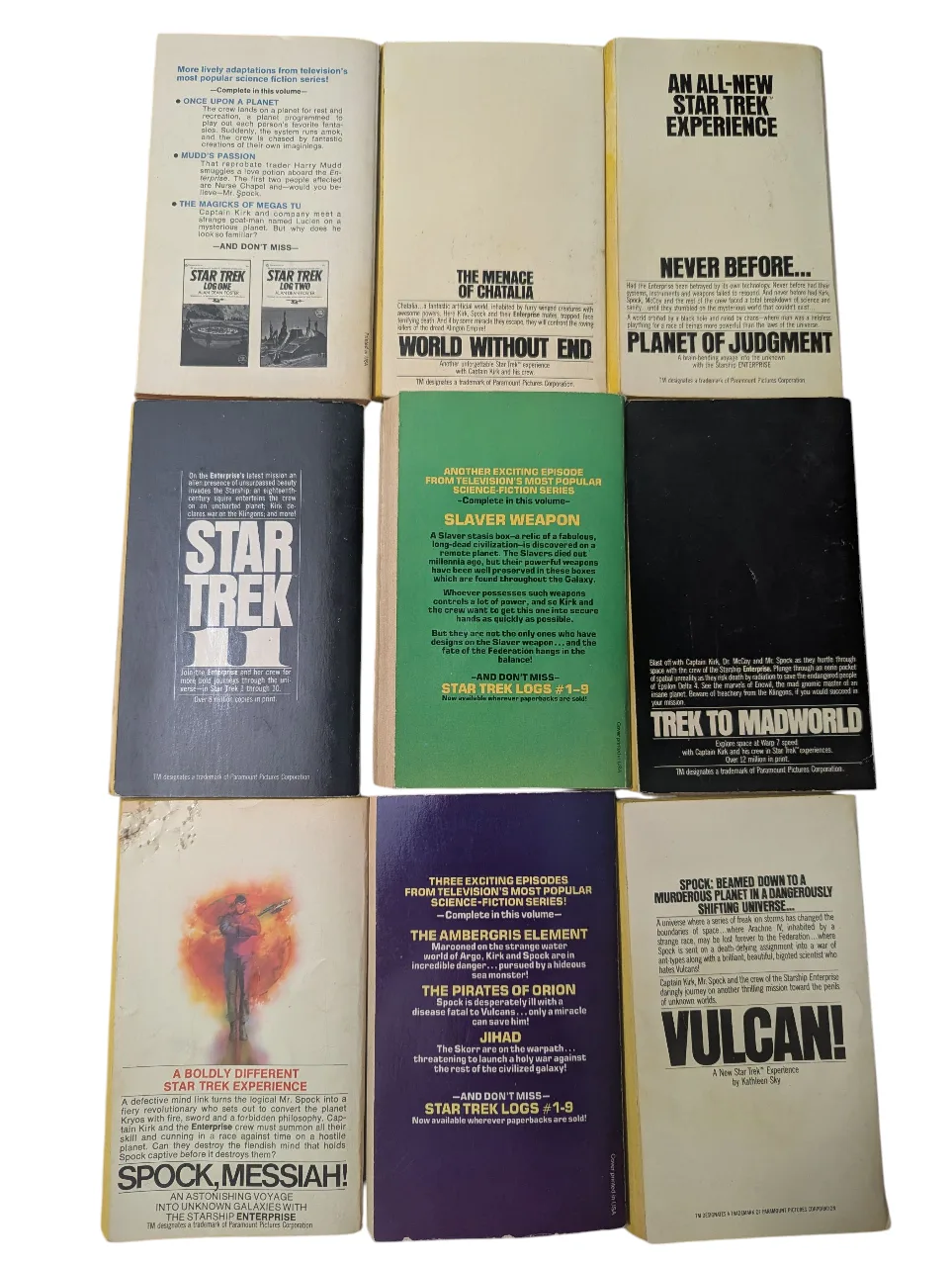 TAKING OFFERS: 33 VINTAGE STAR TREK paperback books 1970s 1980s image indicator(2)