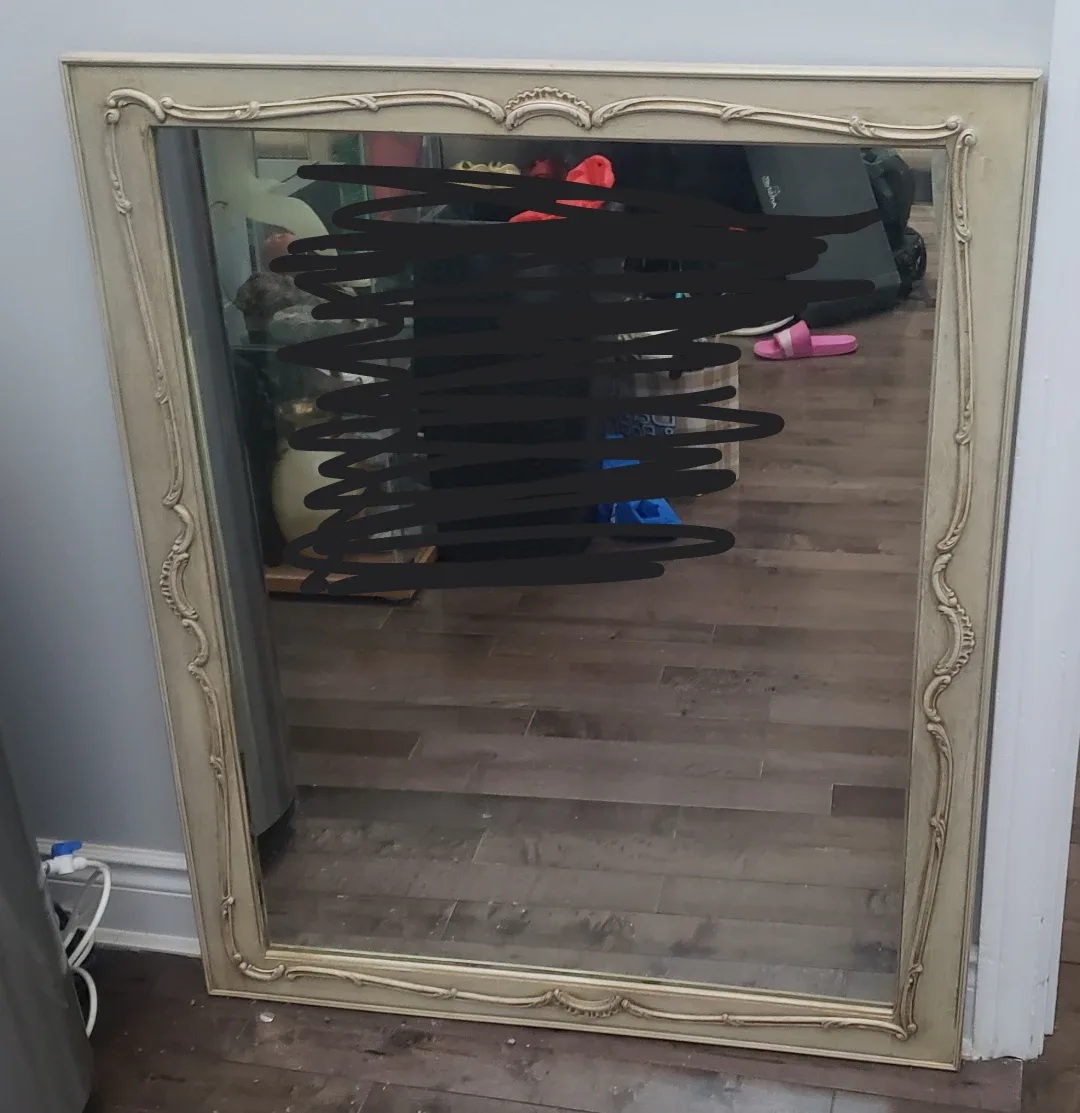 vintage style Framed Wall Mirror thumbnail