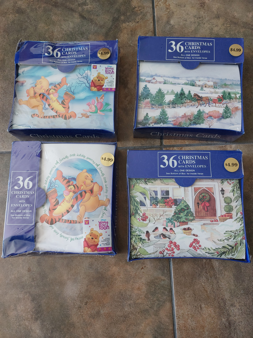 Brand New Christmas cards 4 packs