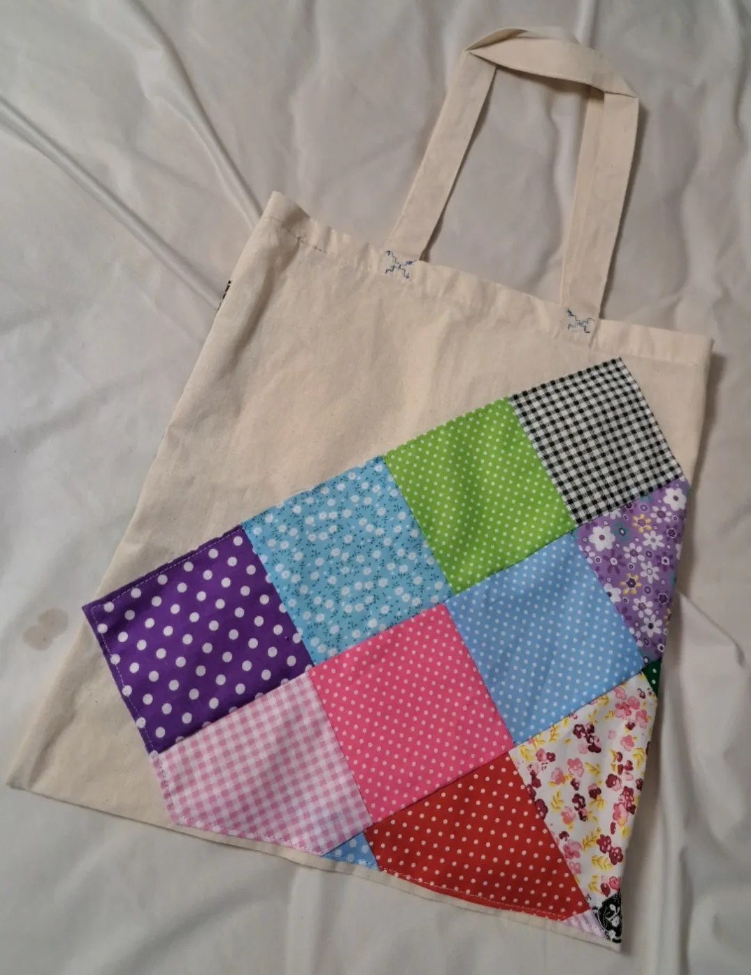 Handmade Patchwork Tote Bag thumbnail
