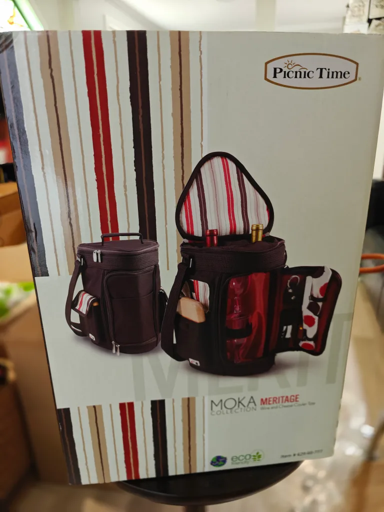 Picnic Time Moka Meritage Wine & Cheese Cooler Tote thumbnail