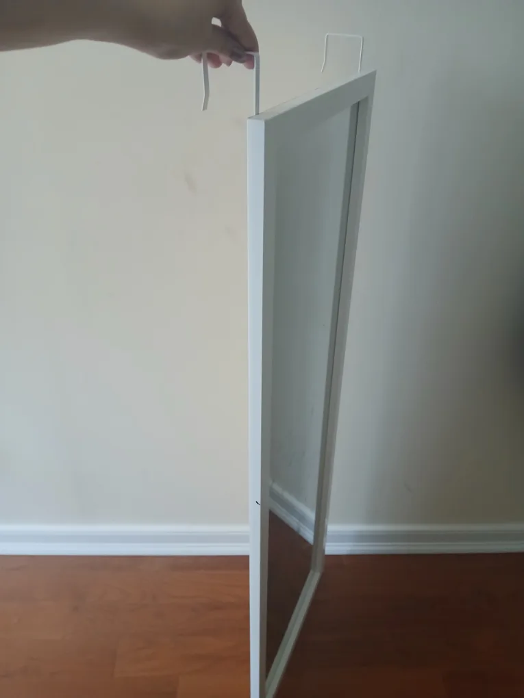 White Over-the-Door Mirror thumbnail