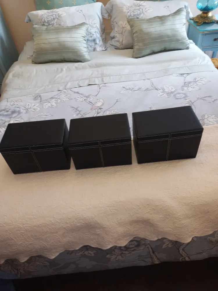 Storage Boxes - Black Vinyl - 3 In Stock image indicator(4)