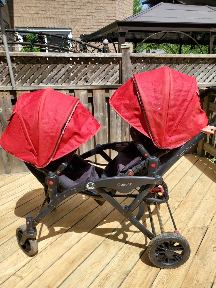 Contours Options Double Stroller - Red thumbnail
