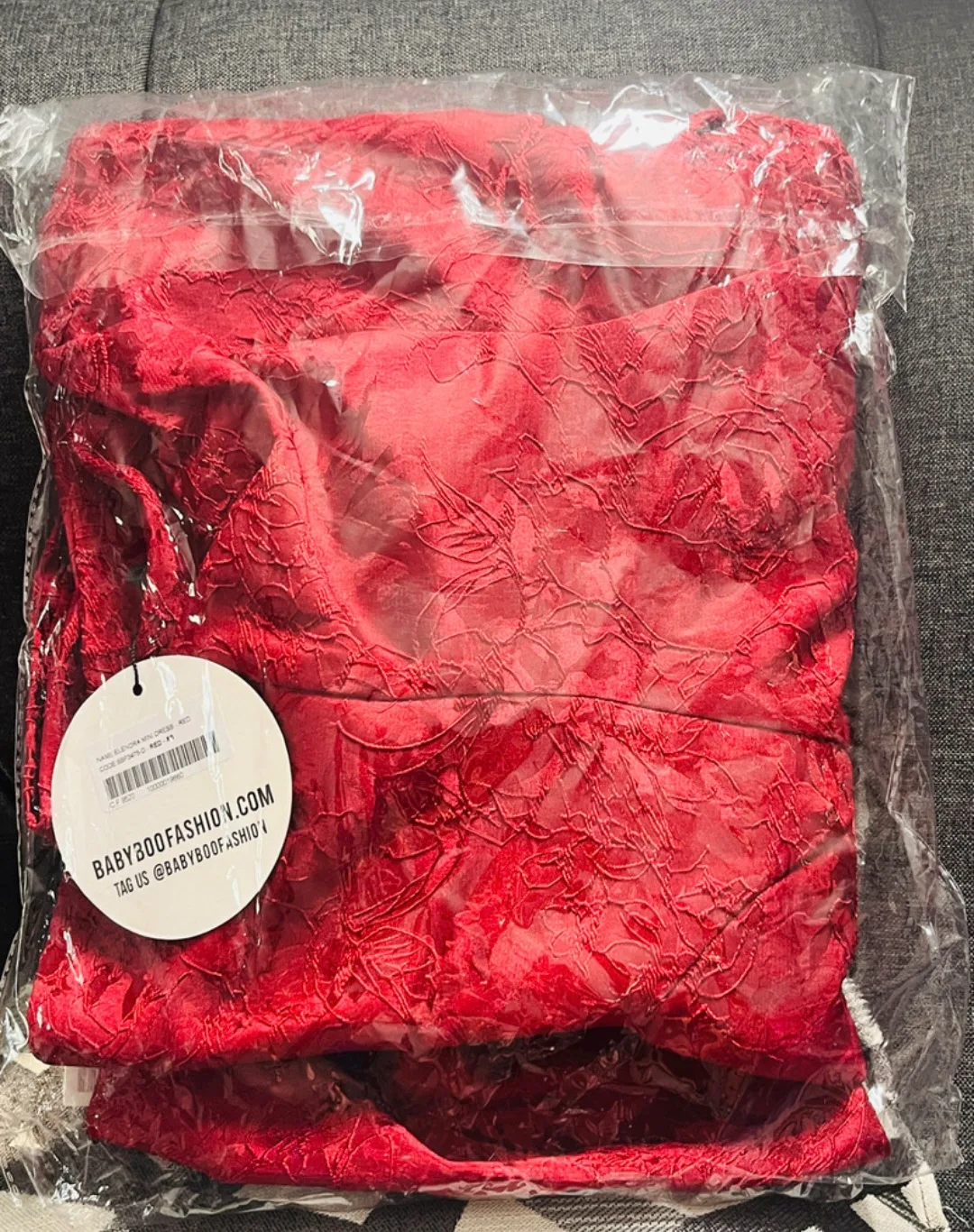 Babyboo-ELENORA MINI DRESS - RED-Size XS image indicator(8)