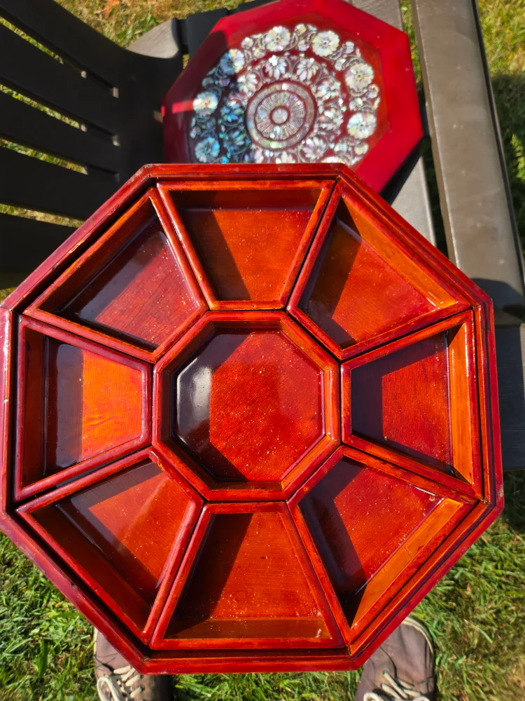 Lacquerware Octagonal Serving Tray image indicator(2)