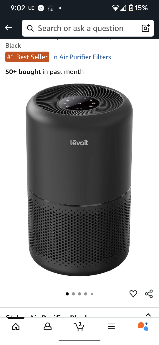 Levoit Core 300 True HEPA Air Purifier - Black - photo 2