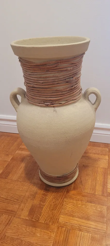 Large Beige Decorative Vase thumbnail