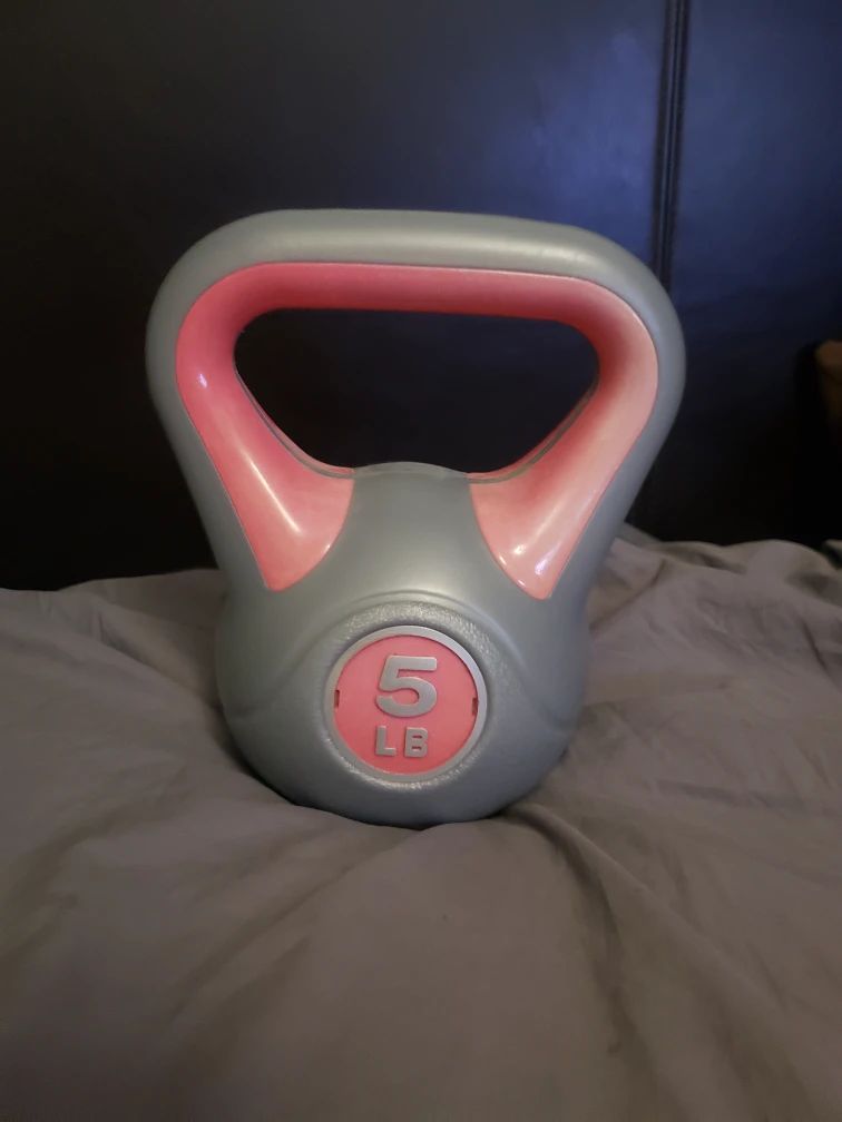 5 LB Kettlebell - Grey & Pink