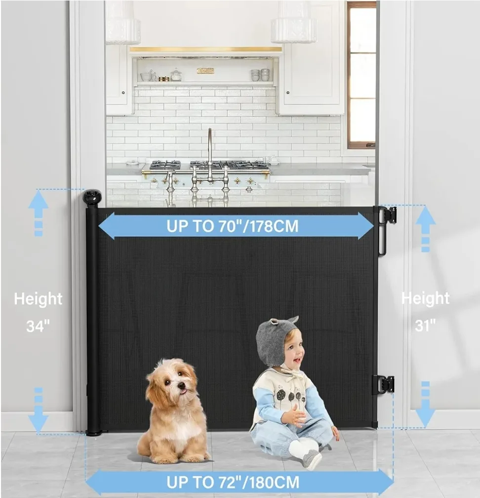 Retractable Safety Gate - Up to 72" Wide thumbnail