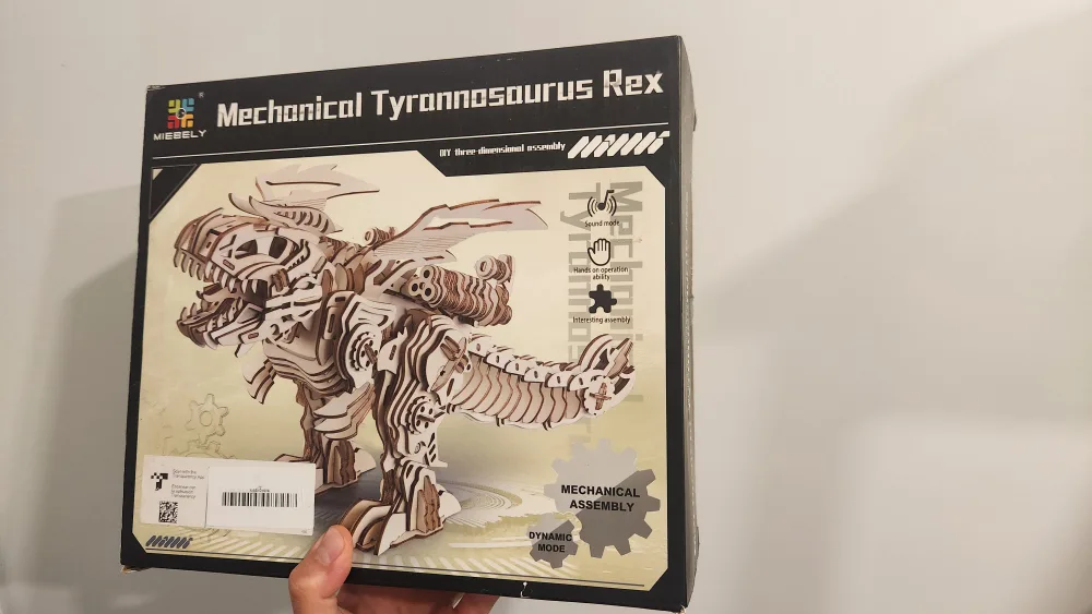 MIEBELY Mechanical Tyrannosaurus Rex puzzle kit. thumbnail