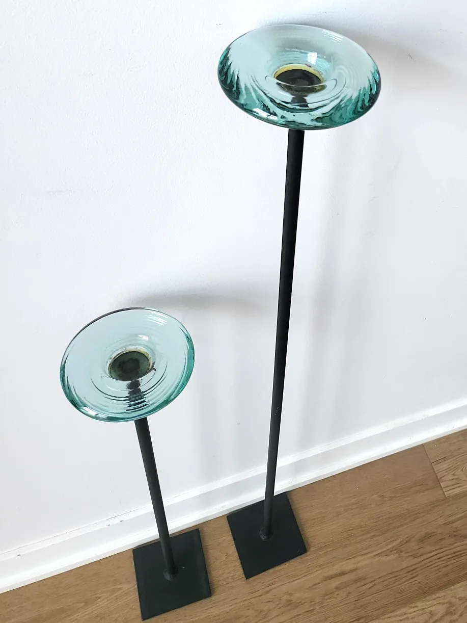 Glass Candle Holders, Set of 2 image indicator(5)