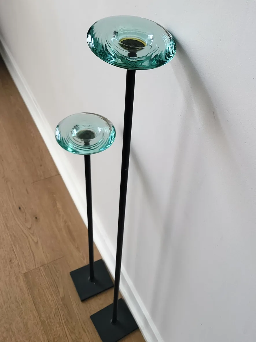 Glass Candle Holders, Set of 2 image indicator(6)