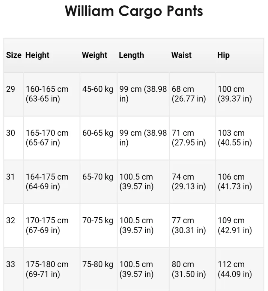 Stretch William Cargo Pants - Size 33 Brand New MIKA MONTREAL image indicator(6)