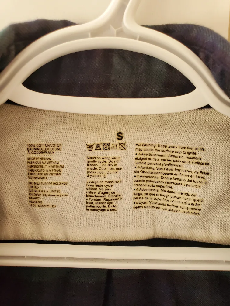 MUJI Flannel Shirt - Size S image indicator(2)