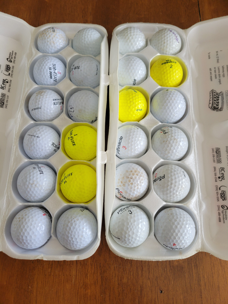 Mixed Golf Balls - Top Flite, Pinnacle