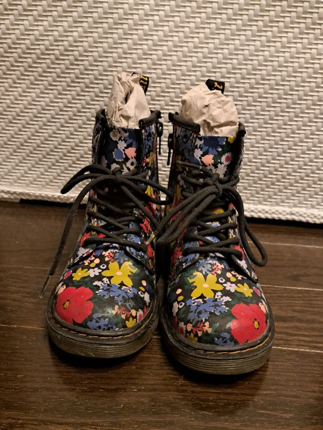 Dr. Martens Floral Print Leather Boots image indicator(2)