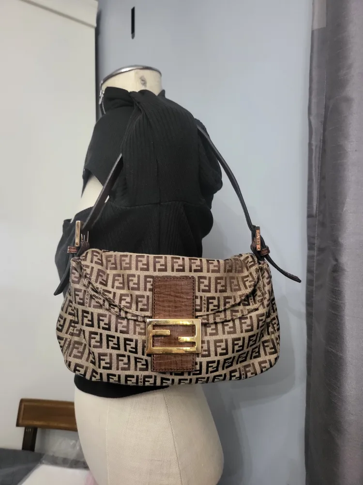 Fendi Brown Zucca Mama Baguette thumbnail