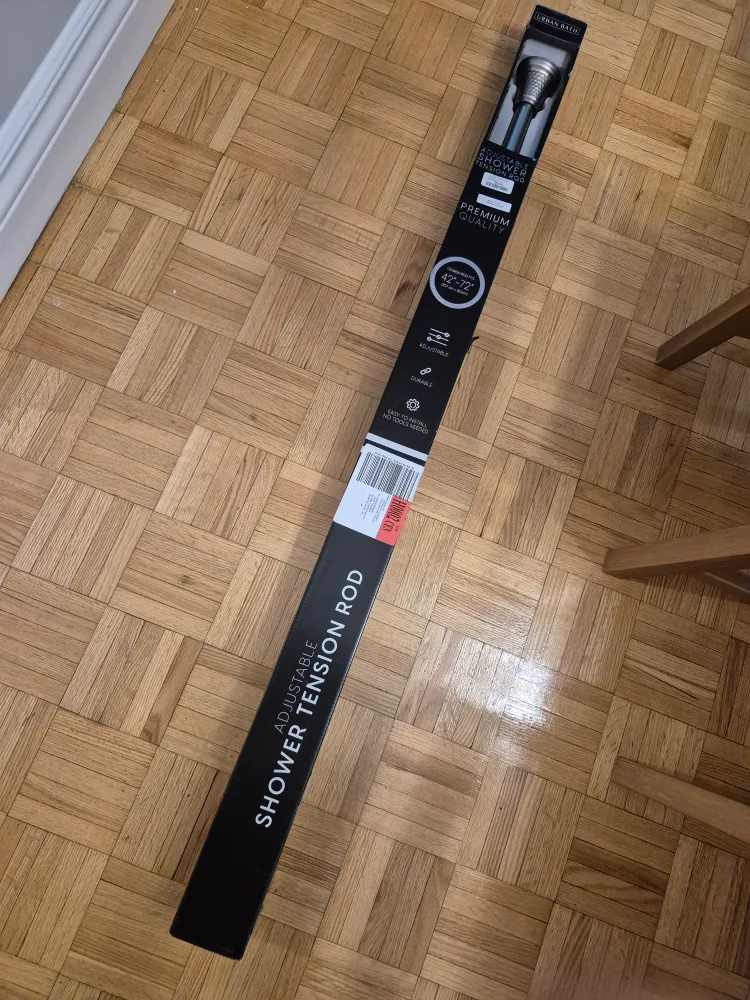 Urban Bath Adjustable Shower Tension Rod, 42-72" thumbnail