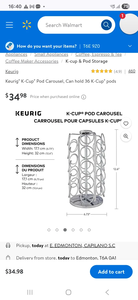 Keurig K-Cup Pod Carousel - Holds 36 Pods image indicator(3)
