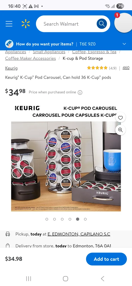 Keurig K-Cup Pod Carousel - Holds 36 Pods image indicator(4)