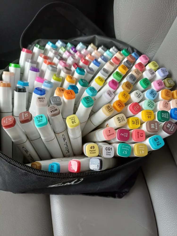 Touch 120pcs Markers with Case image indicator(6)