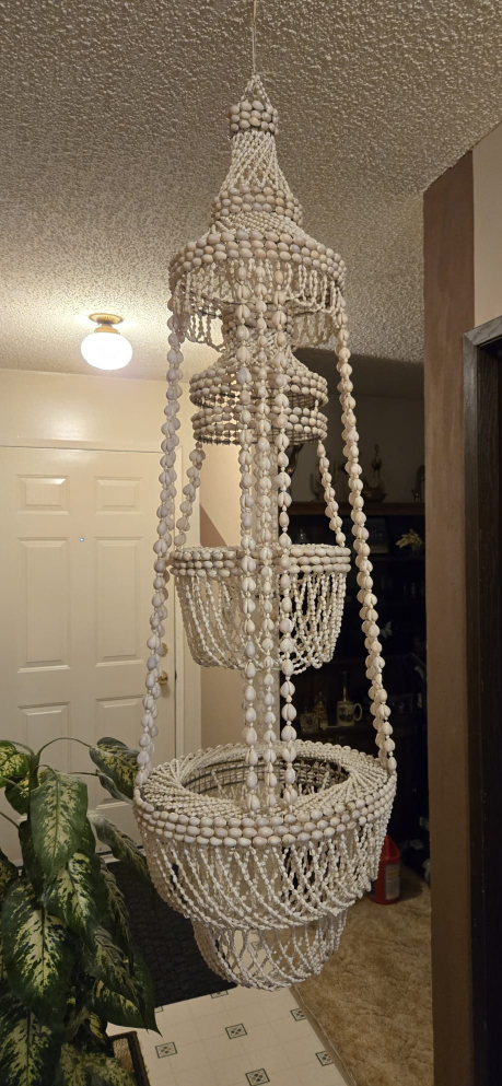 Seashell Plant Hanger Chandelier - photo 3
