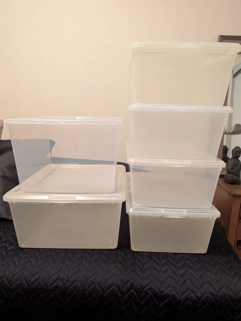 Clear Plastic Storage Bins thumbnail