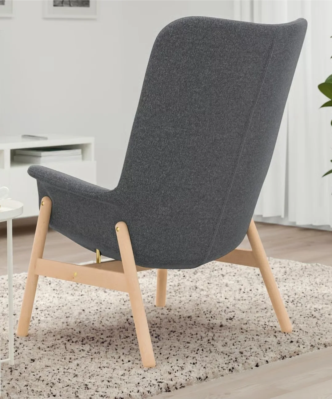 IKEA Vedbo Armchair High - Gunnared Dark Gray image indicator(4)