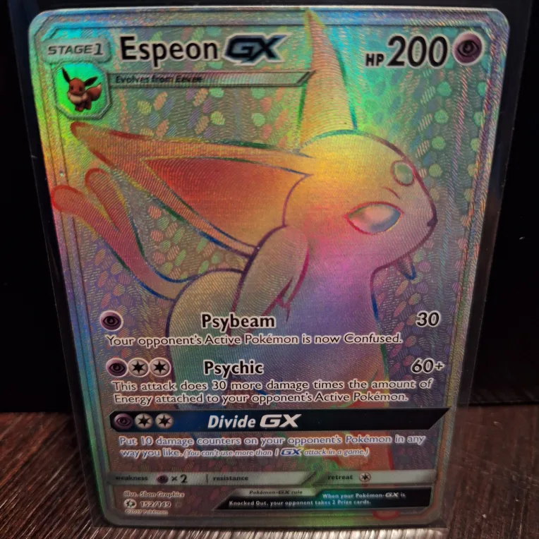 Espeon GX Secret Rare Pokemon Card thumbnail