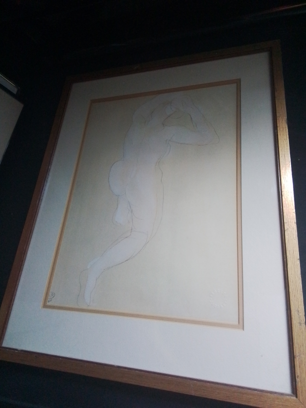 Sketch "Nue" (Nude) by Auguste Rodin