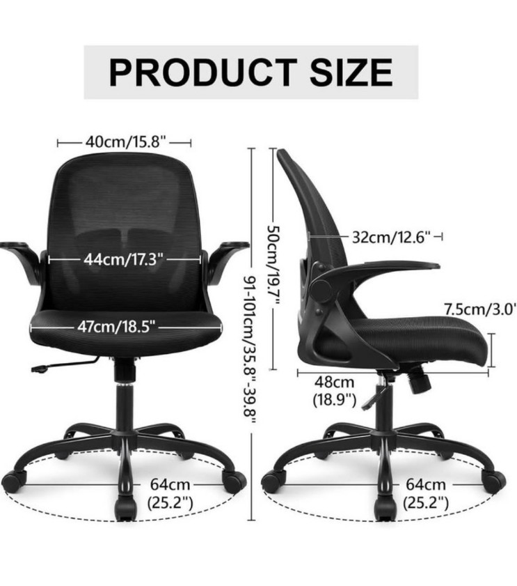Ergonomic Office Chair - Grey and White - photo 4