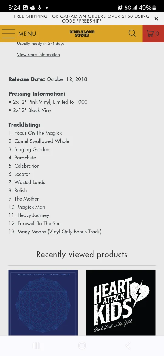 Jeff The Brotherhood Magick Songs (Vinyl) 2 LP New Sealed  SH3 image indicator(6)