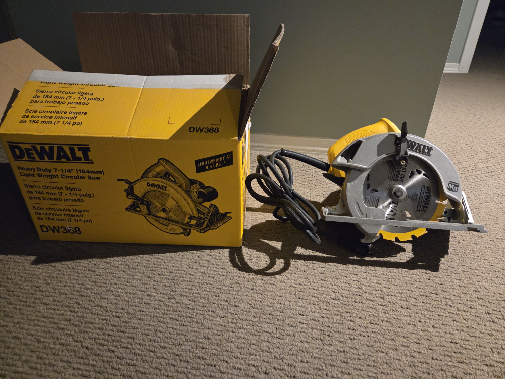 DeWalt Heavy Duty Circular Saw 7 1/4 inch(DW368)