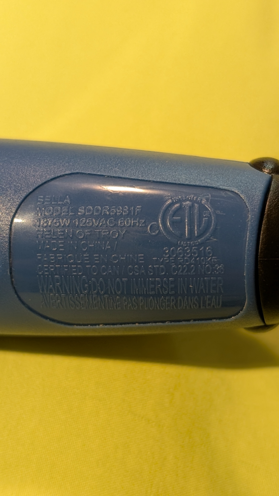 Bella Hair Dryer - Blue - photo 2