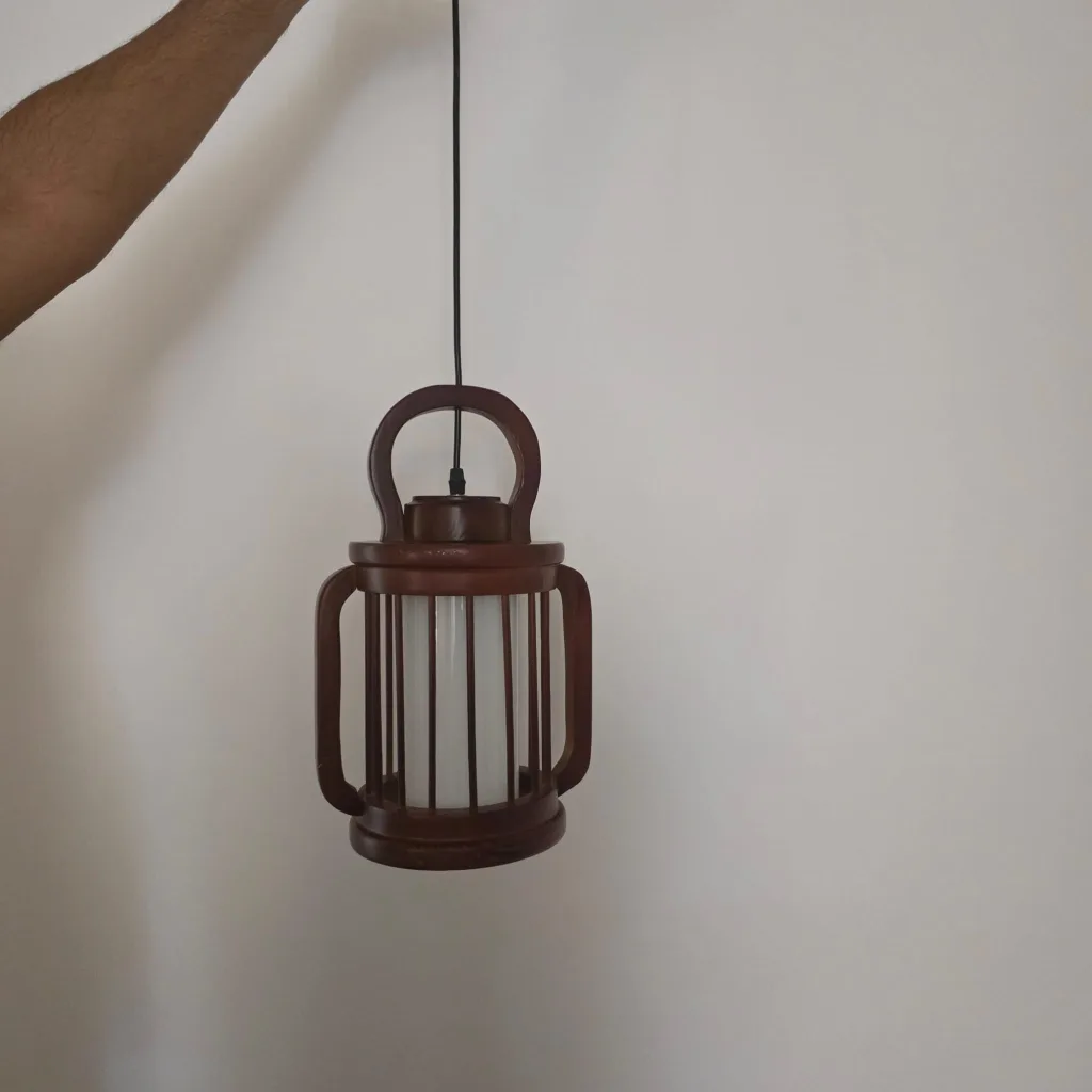 Wooden Lantern Pendant Light thumbnail