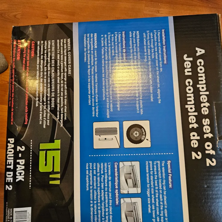 Nissan 15" Wheel Covers - Two 2 Pack, 4 in total. image indicator(4)