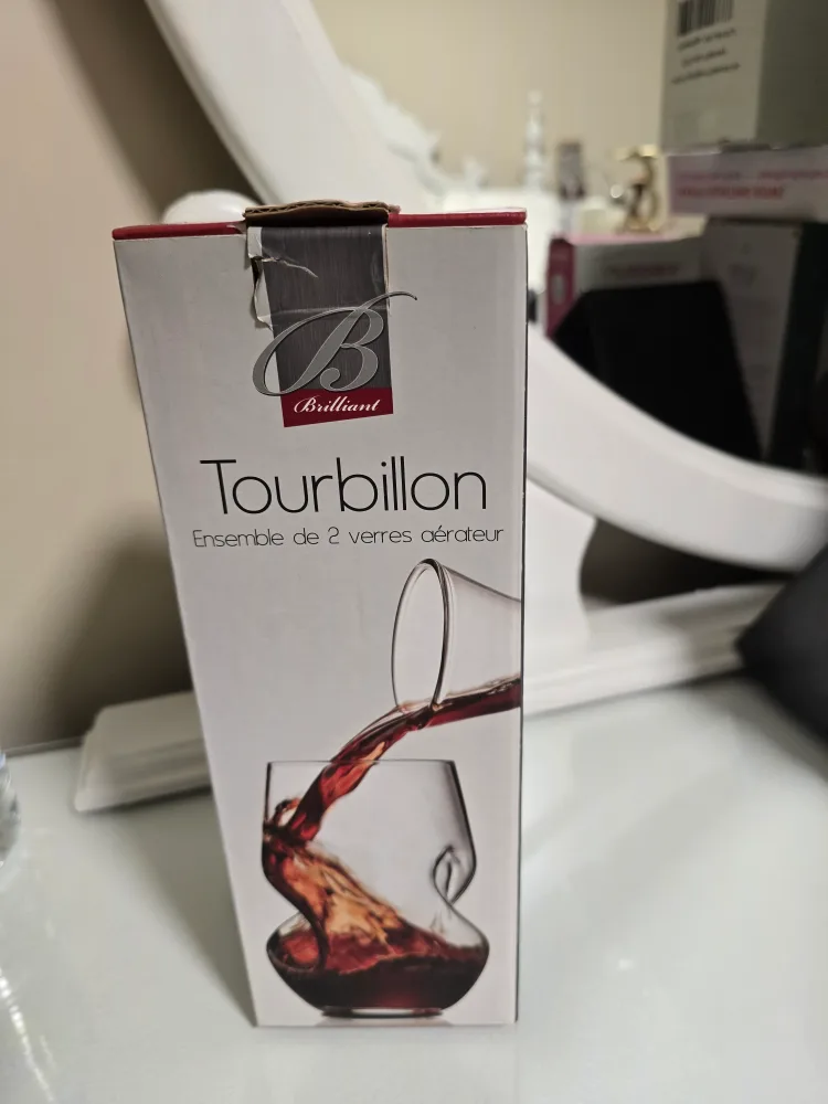 Brilliant Tourbillon Aerating Stemless Wine Glasses (Set of 2) image indicator(4)