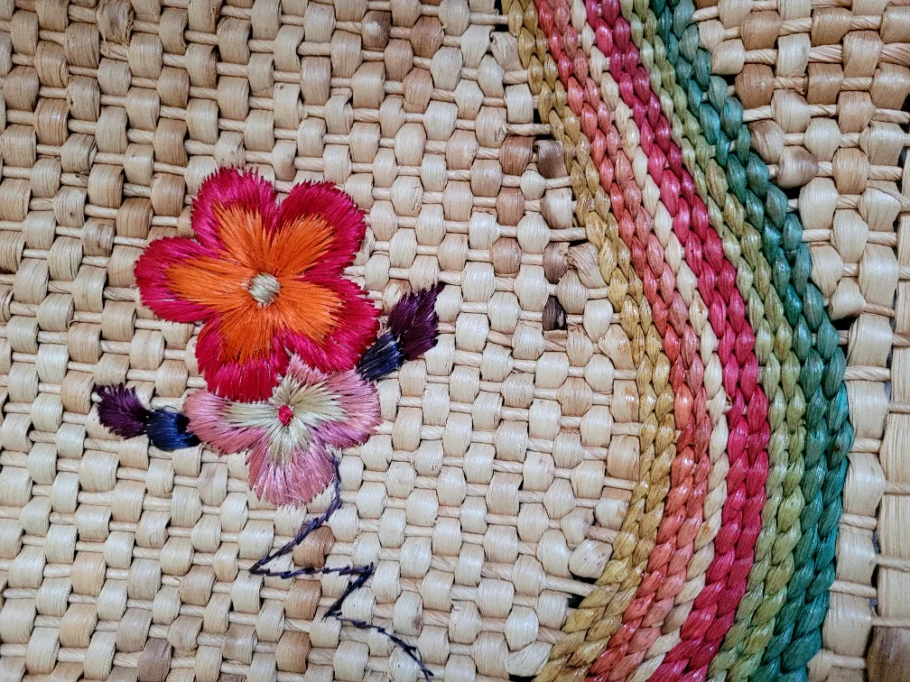 1960's Vintage Straw Bag image indicator(2)