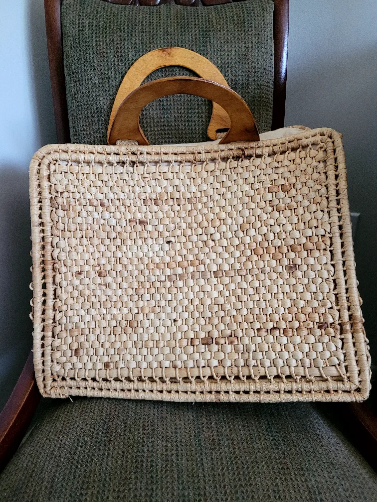 1960's Vintage Straw Bag image indicator(4)