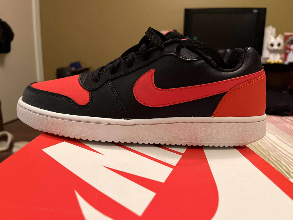 Nike Ebernon Low Black/Red Size 7.5 - photo 2