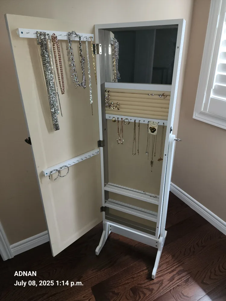 White Jewellery Mirror Cabinet thumbnail