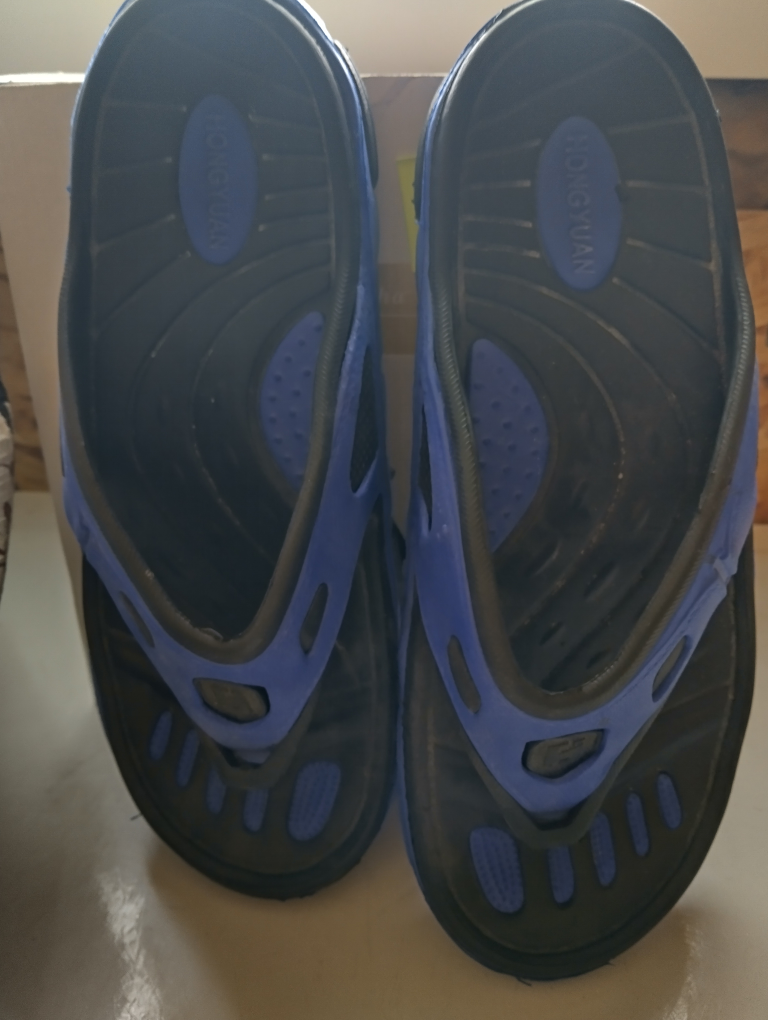 Hongyuan Blue Flip Flops