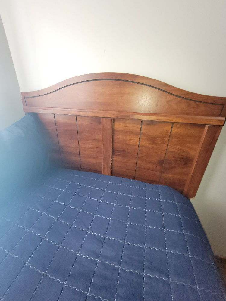 Wooden Bed Frame with Drawers