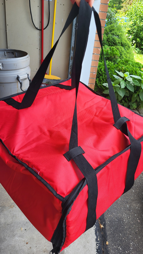 Red Insulated Food Delivery Bag - photo 3