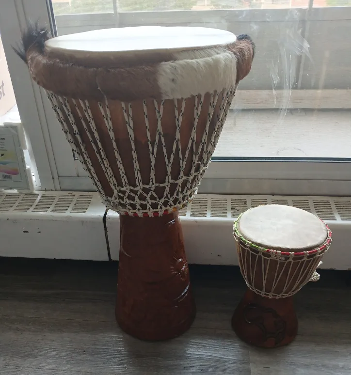 Set of Two Djembe Drums thumbnail