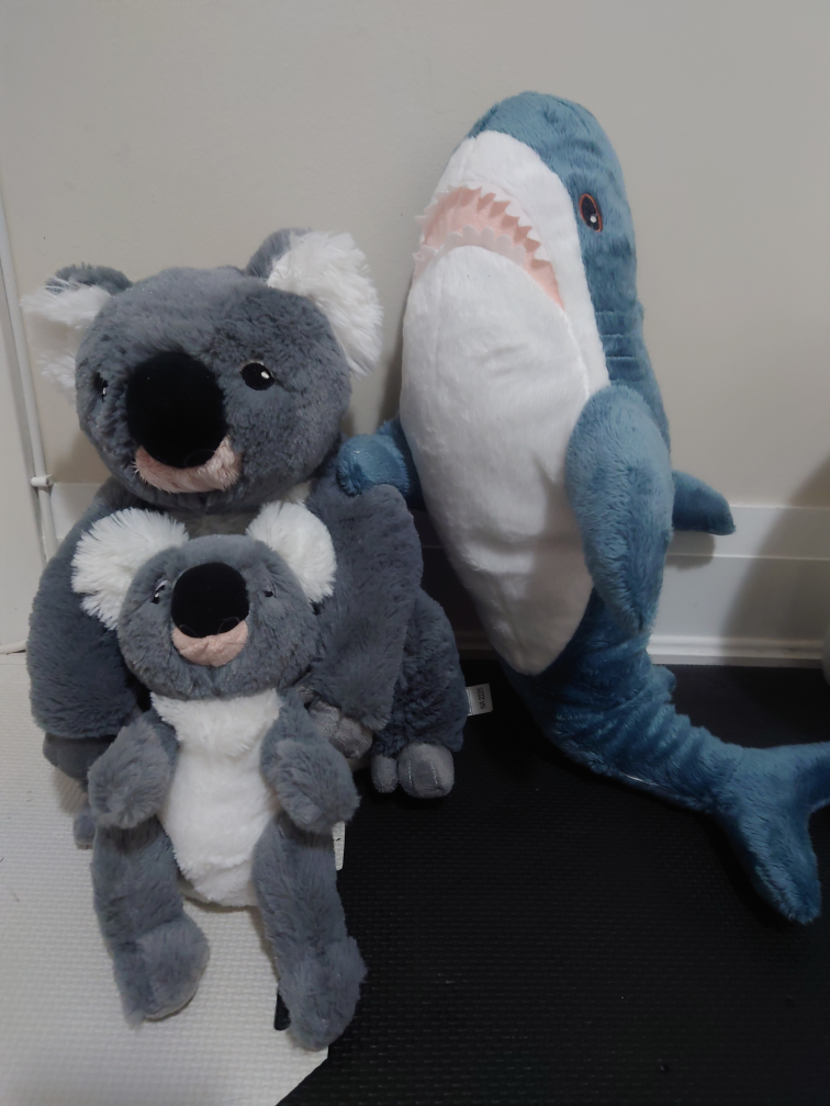 Ikea Koala & Blahaj Shark Plush Toys